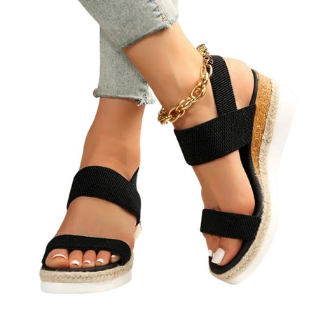 Sandales Confortables Compensées pour Femme