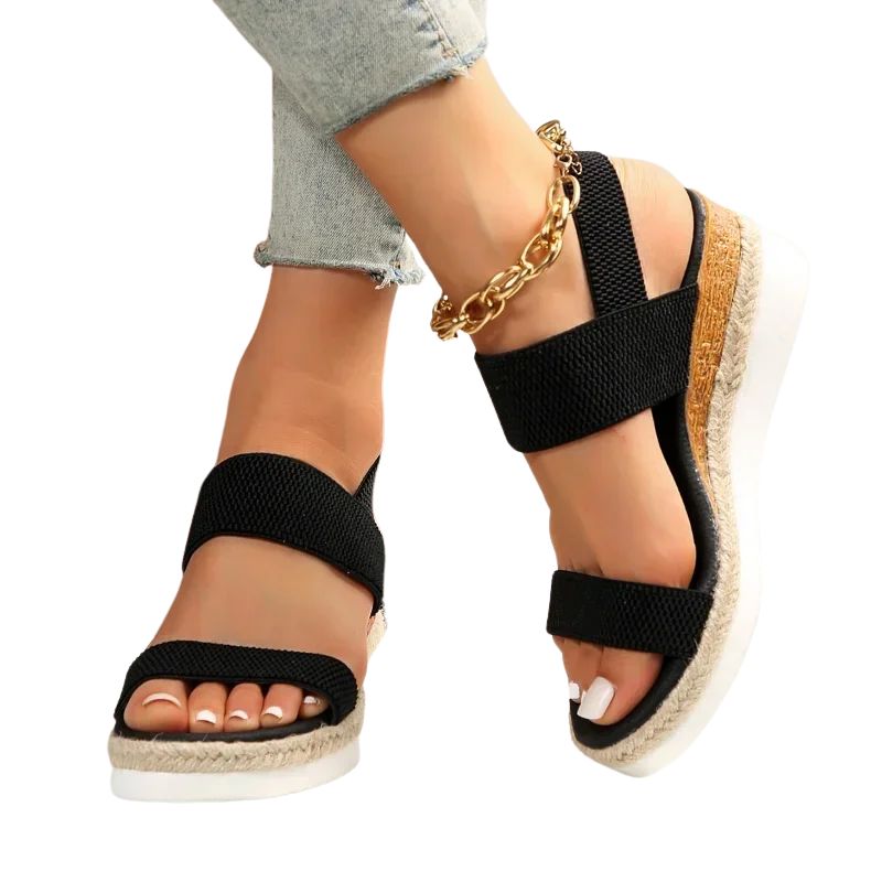Sandales Confortables Compensées pour Femme