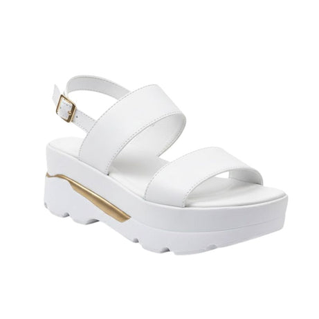 Sandale Compensée Femme Moderne Avec Bride Réglable Et Style Chic