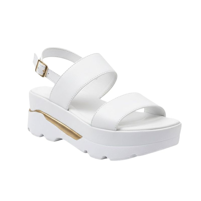 Sandale Compensée Femme Moderne Avec Bride Réglable Et Style Chic