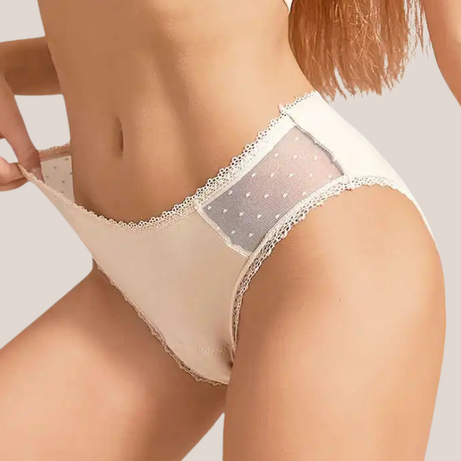 Alexia -  Culotte Menstruelle Plumetis