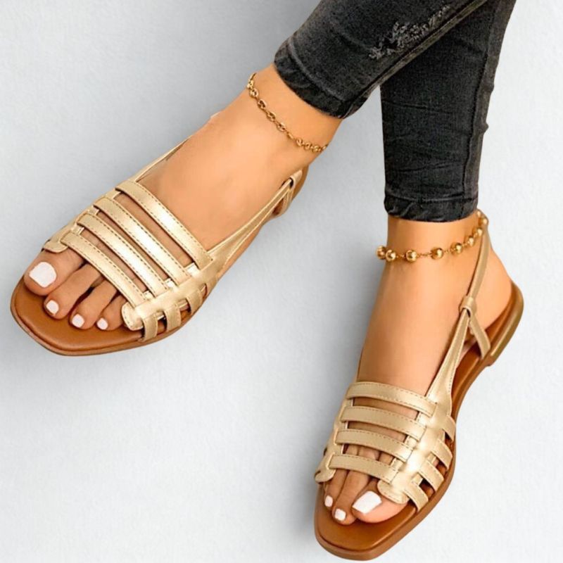 Sandale Nue Pied Femme Style Gladiateur