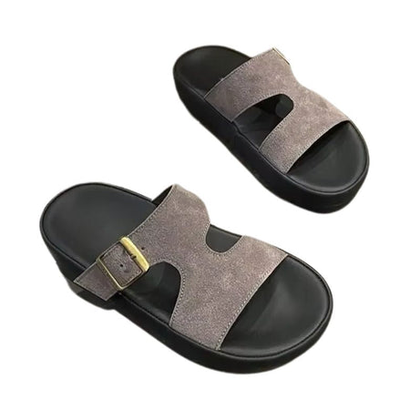Sandales Confort à Talon Épais et Boucle Stylée