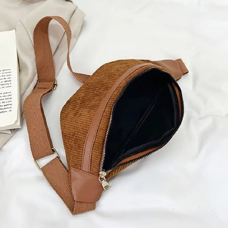 Sac à main banane velours
