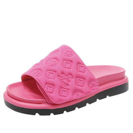 Sandales de Luxe en Velours à Motifs Confortables