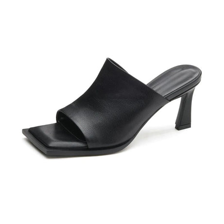 Sandales de Luxe en Cuir à Bout Ouvert