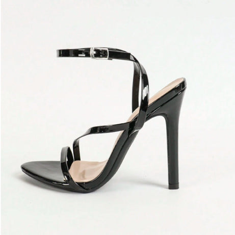 Sandales à Talons Hauts en Cuir Verni