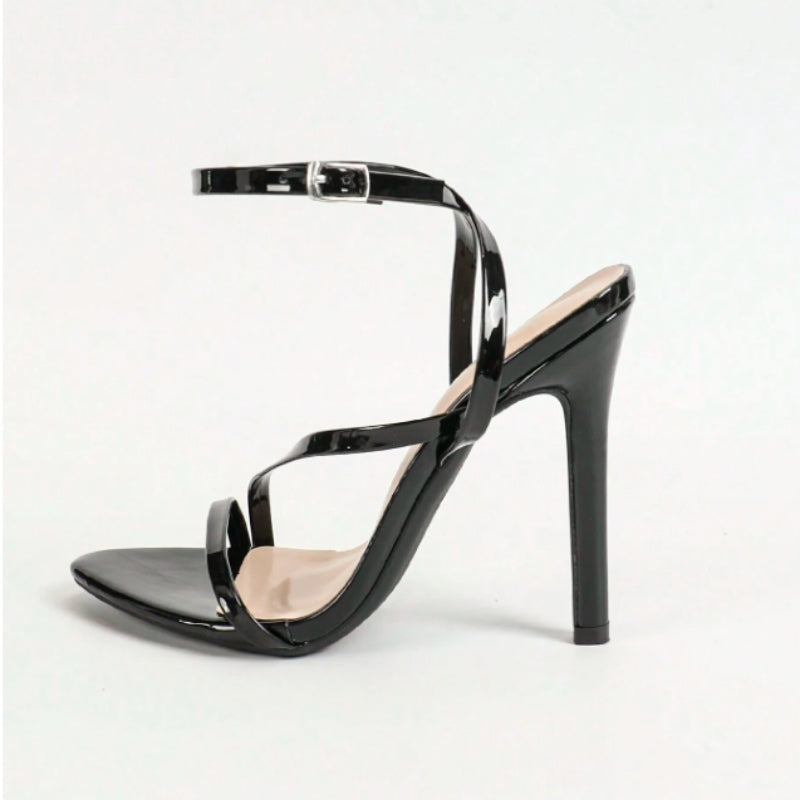 Sandales à Talons Hauts en Cuir Verni