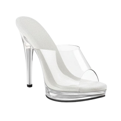 Sandales À Talon Transparentes Style Luxe