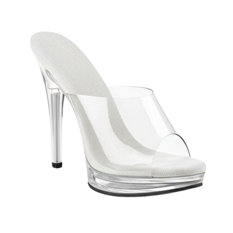Sandales À Talon Transparentes Style Luxe
