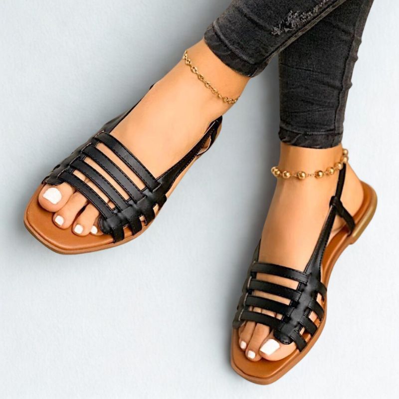 Sandale Nue Pied Femme Style Gladiateur