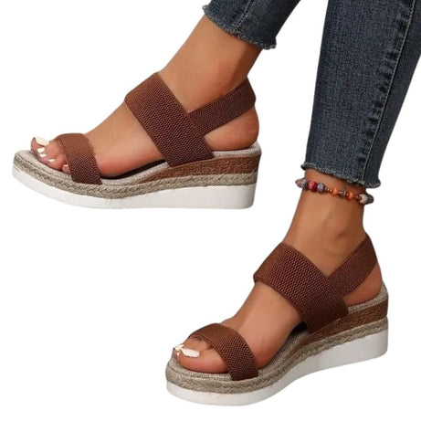 Sandales Confortables Compensées pour Femme