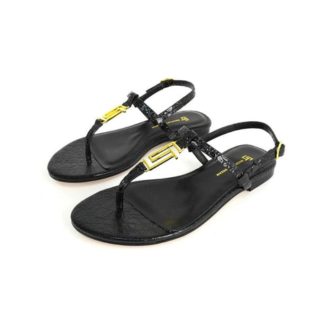 Sandales Plates De Luxe En Cuir Véritable