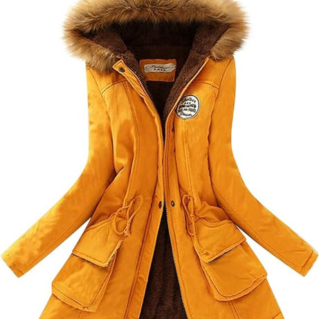 Parkas à capuche en coton ouaté pour femmes
