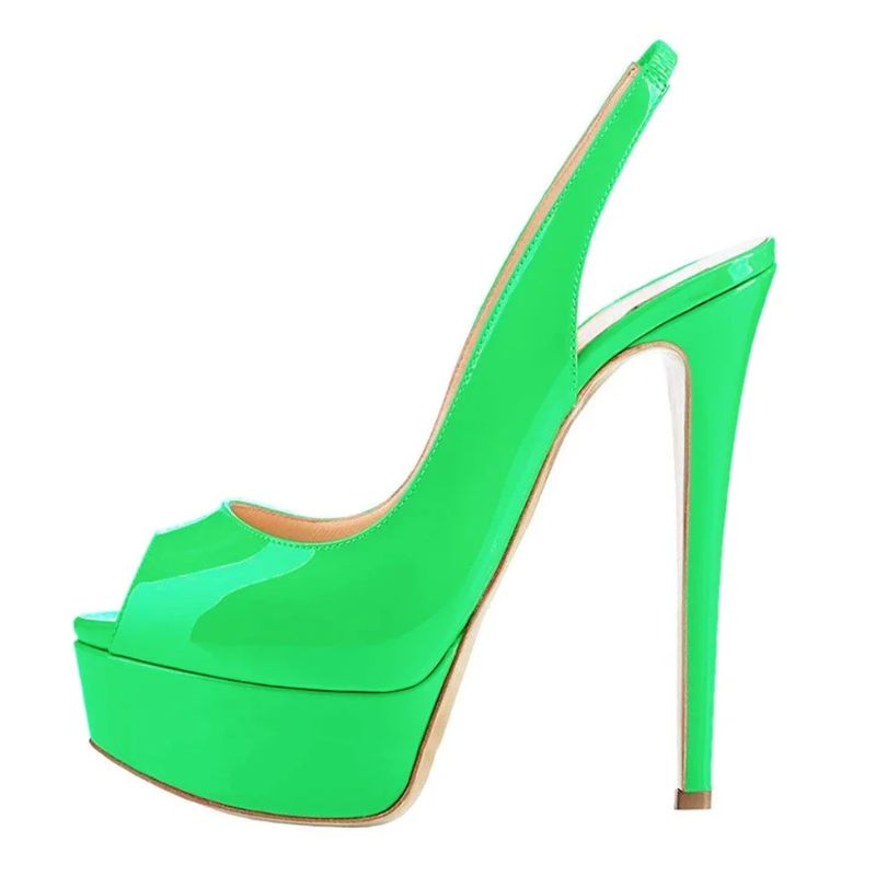 Sandales Femme Plateforme À Talons Fins Design Glamour