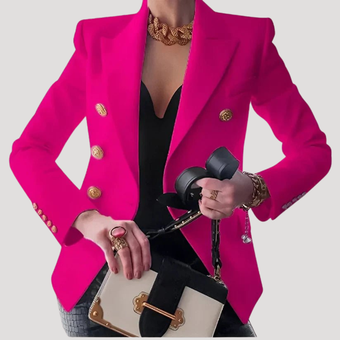 Blazer Femme Chic Boutons Dorés