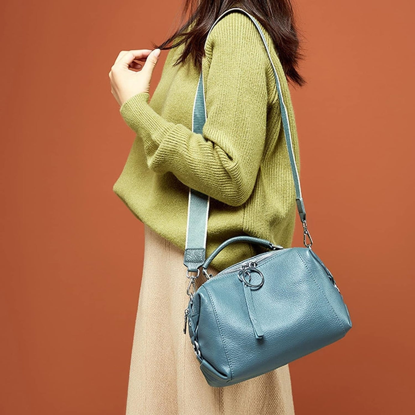 Petit sac à main cuir souple