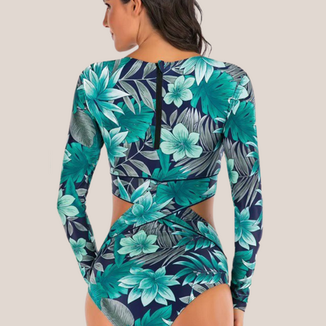 Maillot de bain 1 pièce gainant imprimé fleurs femme
