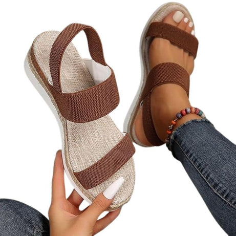 Sandales Confortables Compensées pour Femme