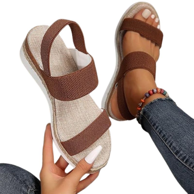 Sandales Confortables Compensées pour Femme