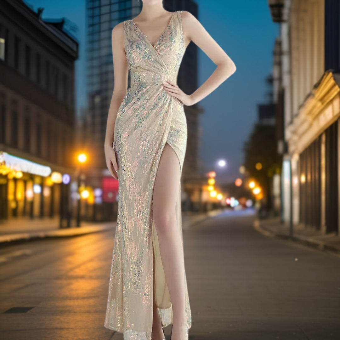 Nath – Verführerisches Abendkleid mit Pailletten 