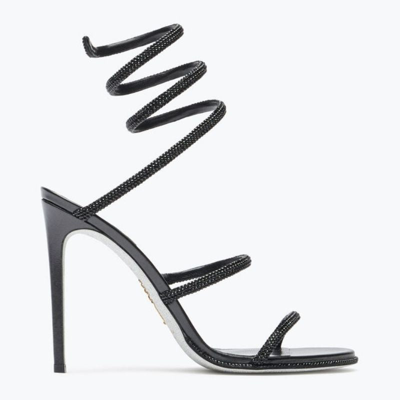 Sandales à Talons avec Sangle Enroulée