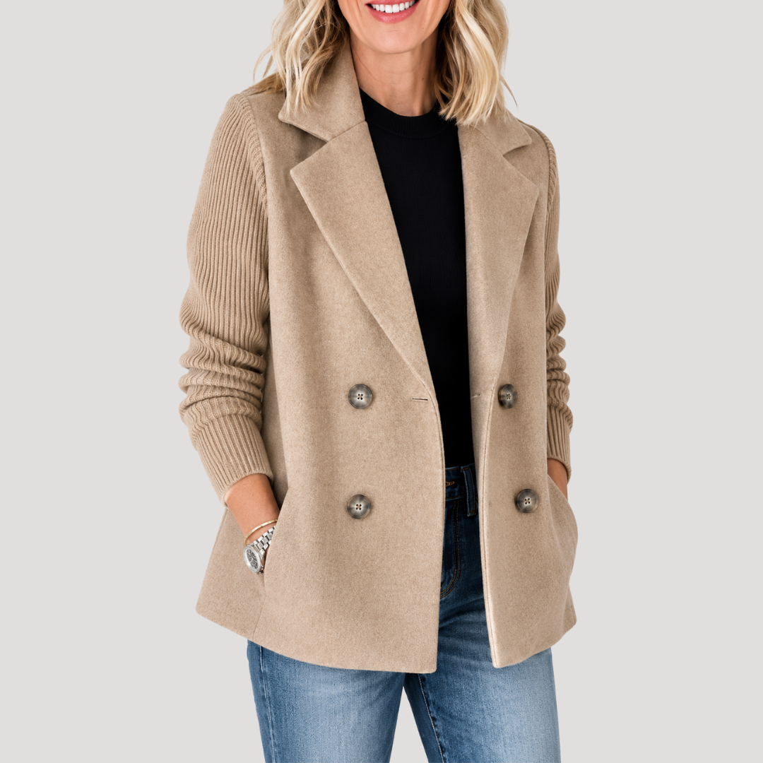 Blazer Croisé Femme Double Boutonnage Chic