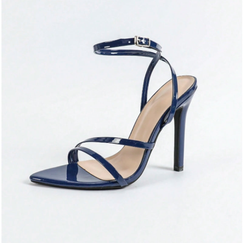 Sandales à Talons Hauts en Cuir Verni