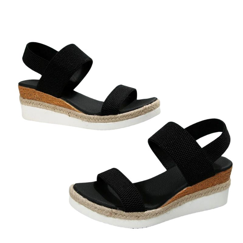 Sandales Confortables Compensées pour Femme