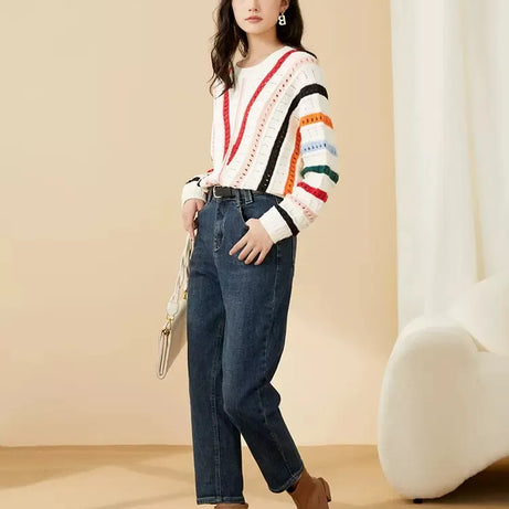 Pull Asymétrique Amassée pour femme