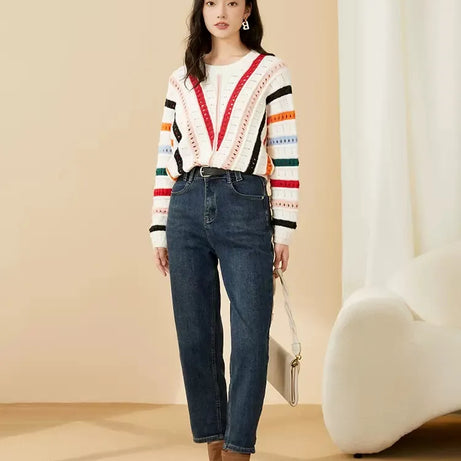 Pull Asymétrique Amassée pour femme