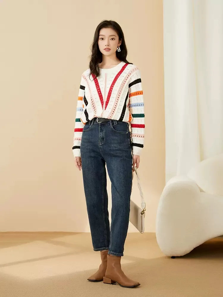 Pull Asymétrique Amassée pour femme