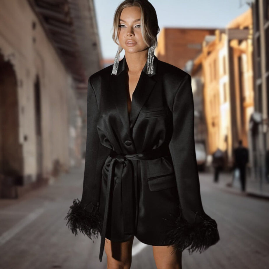 Robe de soirée à manches longues à la mode