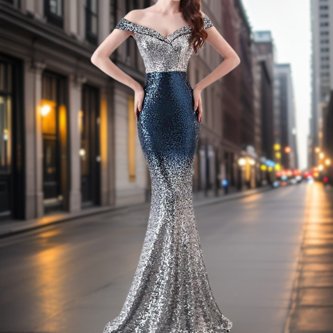 Aleah - Desirable Sequin Evening Dress