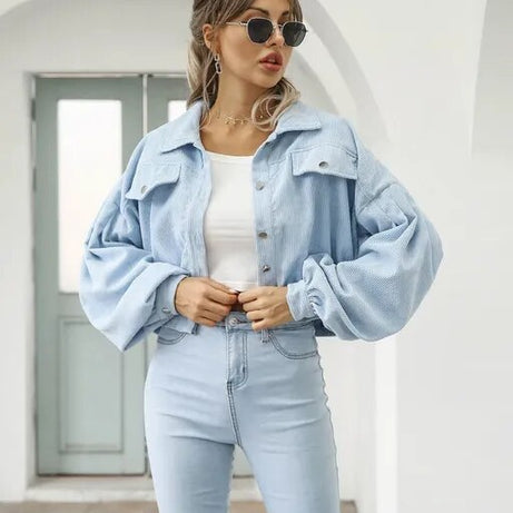 Veste Courte À Manches Lanternes