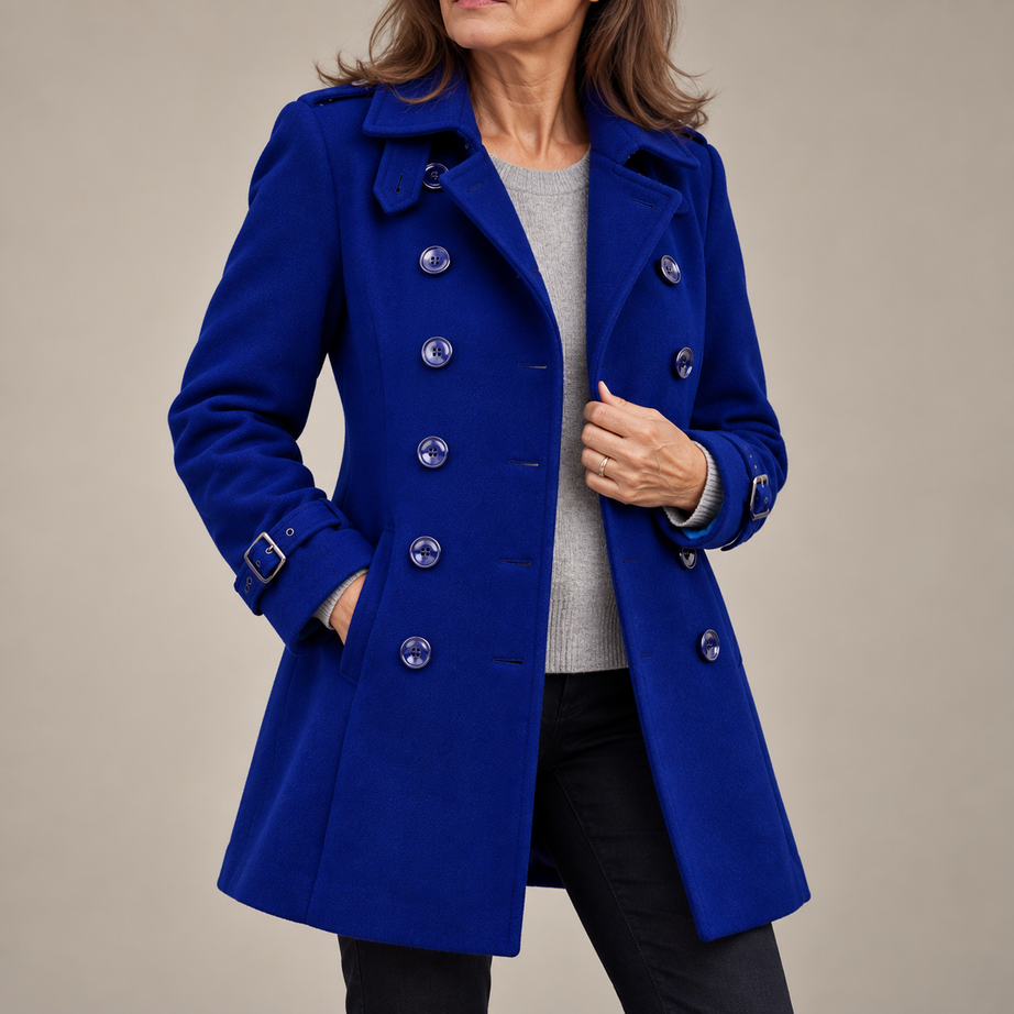 TRENCH LONG BOUTONNÉ POUR FEMMES