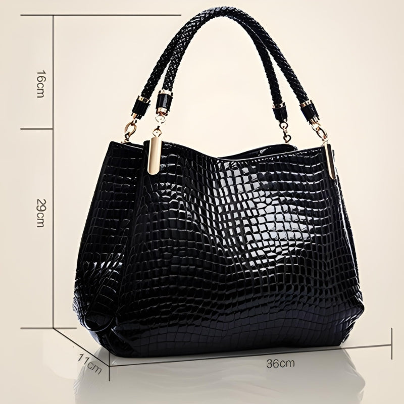 Sac Croco Noir
