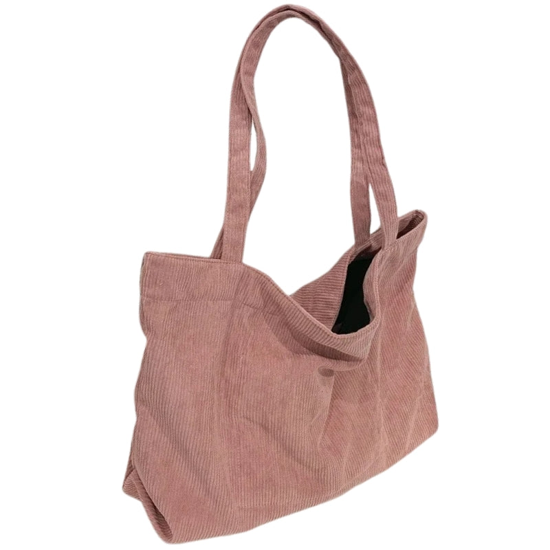Tote Bag Velours Côtelé