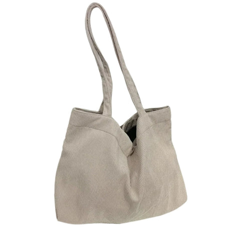 Tote Bag Velours Côtelé