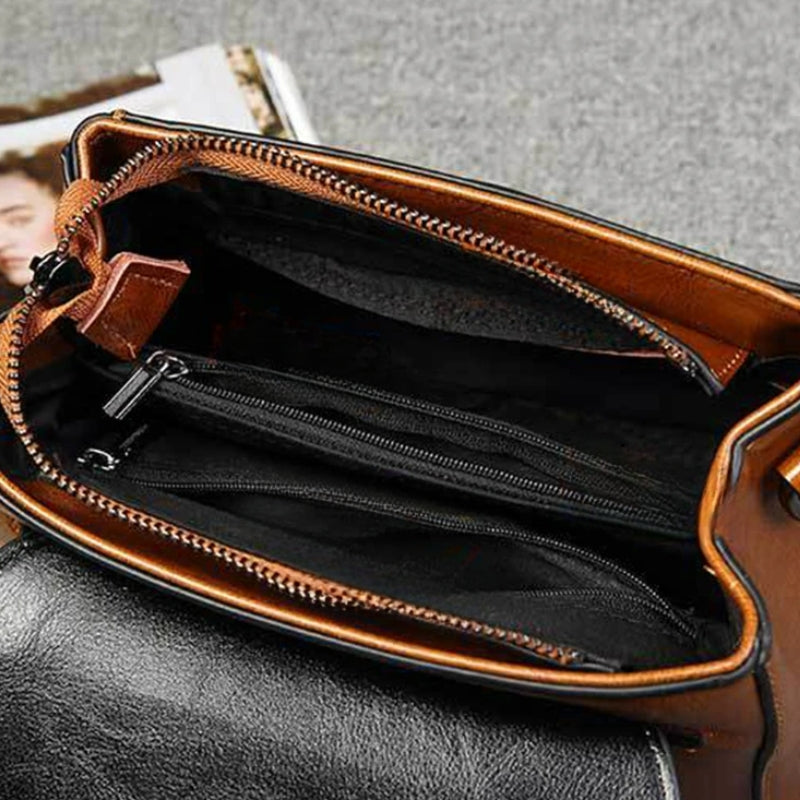 Sac a Main Femme Bandoulière Vintage Marron
