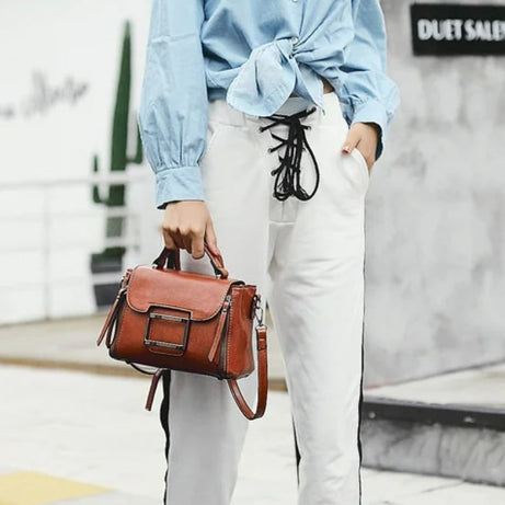 Sac a Main Femme Bandoulière Vintage Marron