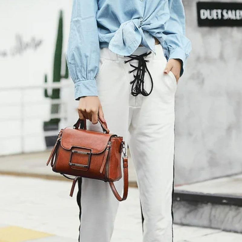 Sac a Main Femme Bandoulière Vintage Marron