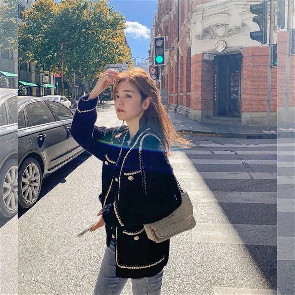 Veste en cachemire de vison pour femme