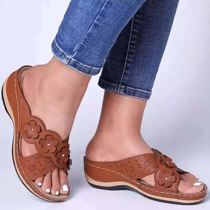 Sandales ouvertes de style romain pour femmes - DOM
