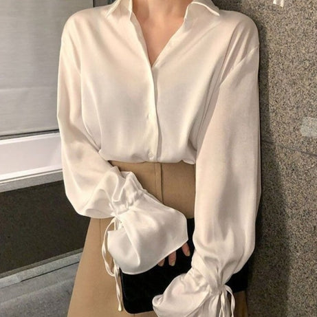 Chemisiers en mousseline de soie pour femmes Kallyo