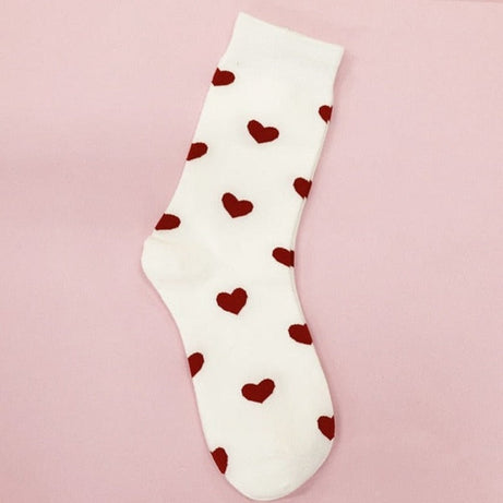 Lange Damensocken mit Herzen Flannery