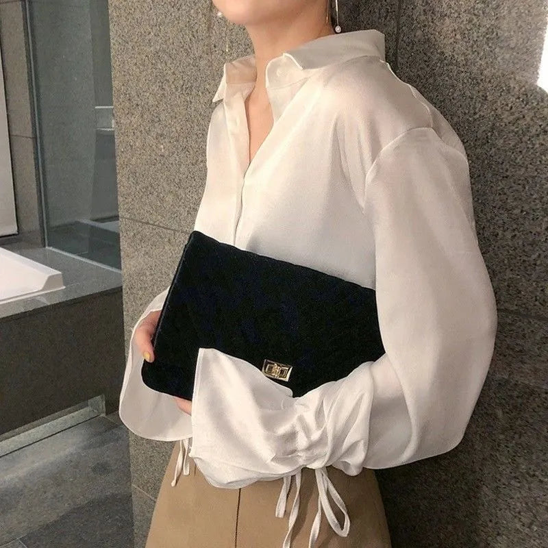 Chemisiers en mousseline de soie pour femmes Kallyo