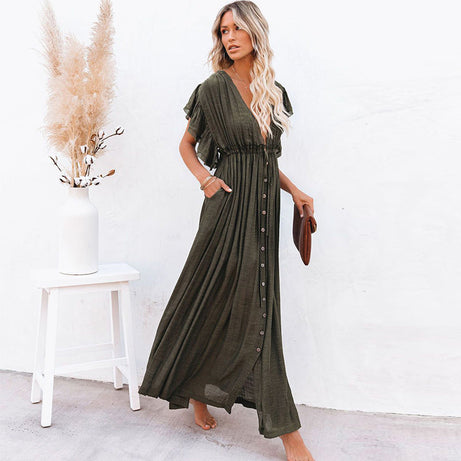 Langes böhmisches Sommerkleid