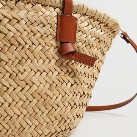 Panier sac à main paille