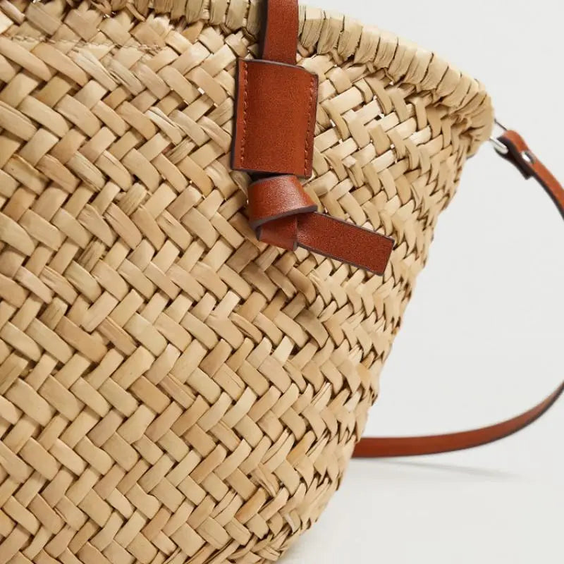 Panier sac à main paille